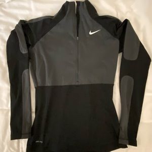 Black Nike Dri-fit 1/2 Zip